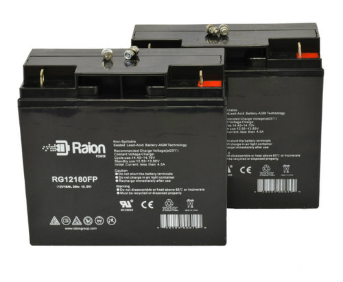 ELS ELS EDS12180 Replacement 12V 18Ah Battery (2 Pack)