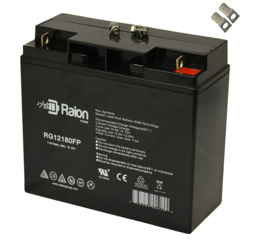 Power-Sonic PS-12180F2 12V 18Ah Replacement Emergency Light Battery (1 Pack)