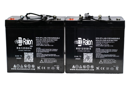 Alpha Technologies Alpha Micro 300-12 Replacement 12V 55Ah UPS Battery - 2 Pack