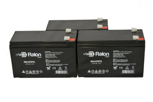 Sunnyway SW1275 12V 7Ah Replacement Battery (3 Pack)