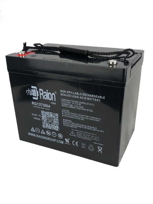 FirstPower LFP1260 12V 75Ah Replacement Battery (1 Pack)