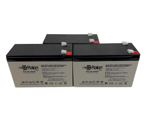 Staco 1500VA SCV-15001 12V 9Ah Battery - 3 Pack