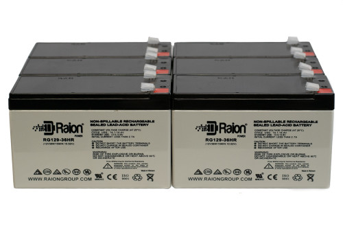 Minuteman MCP BP1000RM 12V 7.5Ah Battery - 6 Pack